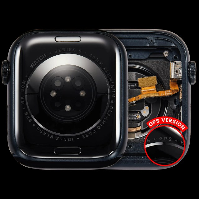 Scocca completa compatibile per Watch Series 9 (45MM) (Used Service Pack Pull: grado A) (GPS Version) (Aluminum / Mezzanotte)