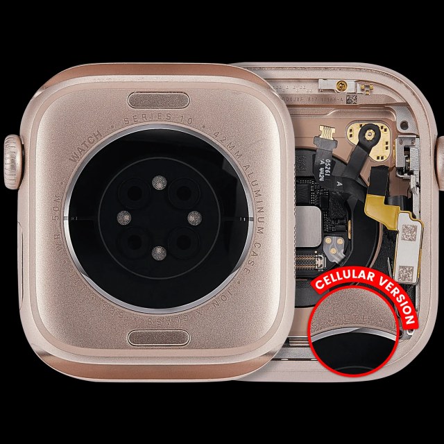 Scocca completa compatibile per Watch Series 10 (42MM) (Used Service Pack Pull: grado A) (Cellular Version) (Aluminum / Oro rosa)