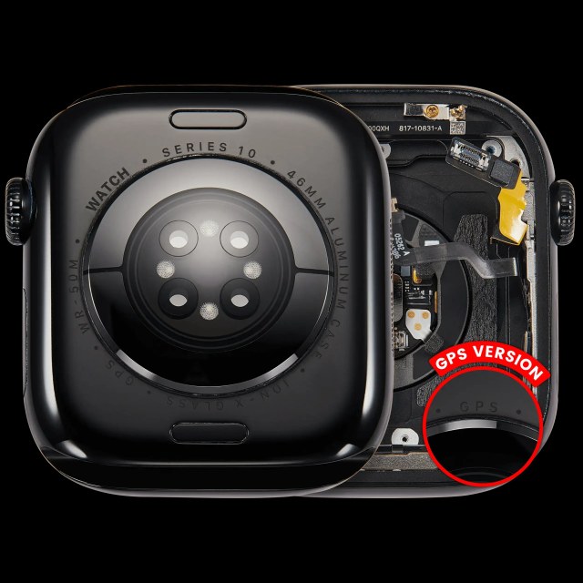 Scocca completa compatibile per Watch Series 10 (46MM) (Used Service Pack Pull: grado A) (GPS Version) (Aluminum / Jet Nero)