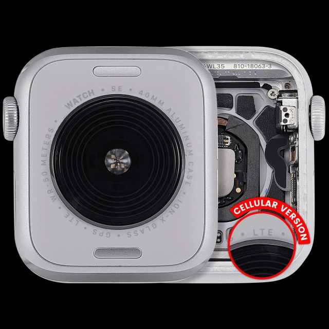 Scocca completa compatibile per Watch Series SE 2nd (40MM) (Used Service Pack Pull: grado A) (Cellular Version) (Aluminum / Argento)