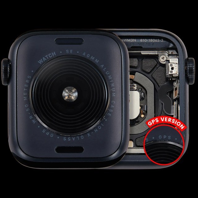 Scocca completa compatibile per Watch Series SE 2nd (40MM) (Used Service Pack Pull: grado A) (GPS Version) (Aluminum / Mezzanotte)