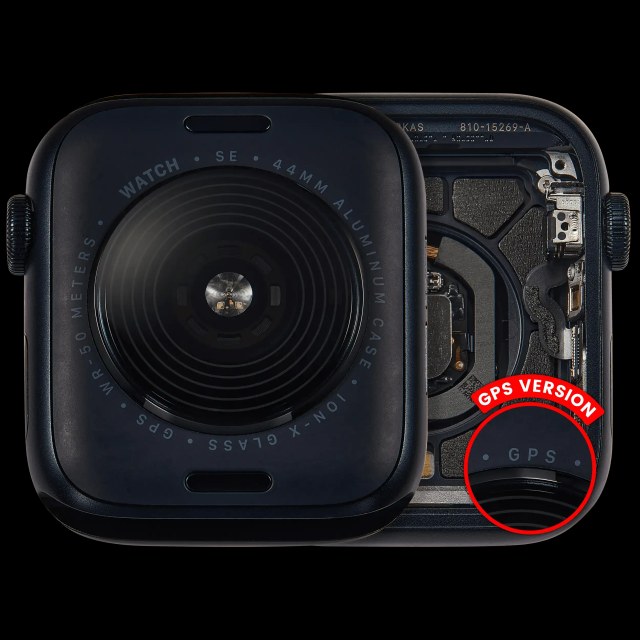 Scocca completa compatibile per Watch Series SE 2nd (44MM) (Used Service Pack Pull: grado A) (GPS Version) (Aluminum / Mezzanotte)