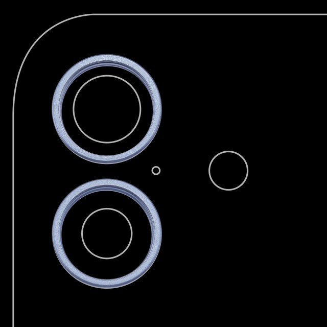 Cornice fotocamera posteriore Ring Only per iPhone 17 (Blu nebbia) (2 set pezzi)