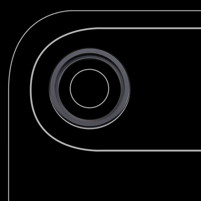 Lente fotocamera posteriore con staffa e Cornice per iPhone Air (3 set pezzi) (Premium) (Nero siderale)