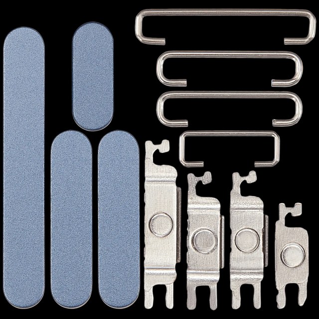 Hard Buttons (Accensione / Volume / switch) per iPhone 17 (Blu nebbia)