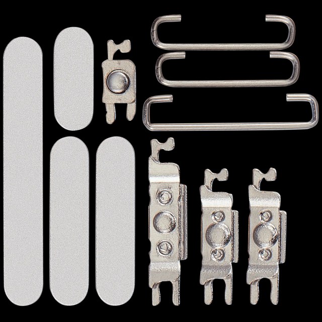 Hard Buttons (Accensione / Volume / switch) per iPhone 17 Pro / 17 Pro Max (Argento)
