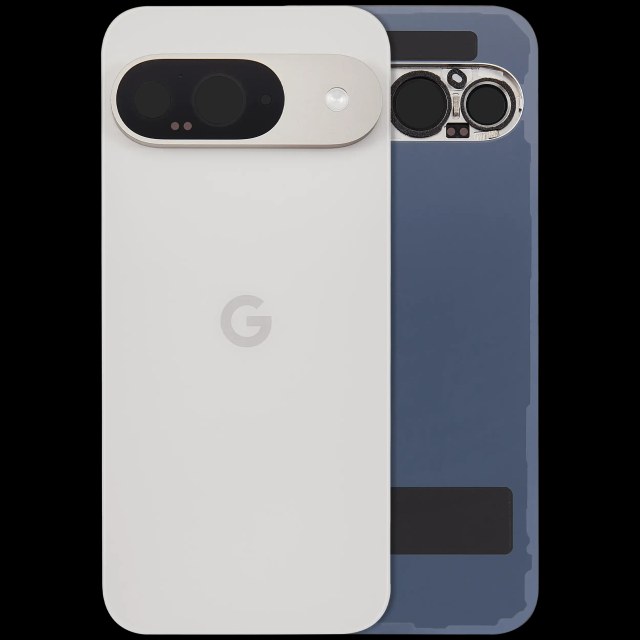 vetro cover posteriore con Vetro fotocamera per Google Pixel 9 (Used Service Pack Pull: grado A) (Porcelain)