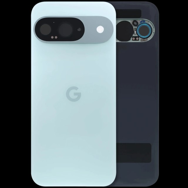 vetro cover posteriore con Vetro fotocamera per Google Pixel 9 (Used Service Pack Pull: grado A) (Wintergreen)