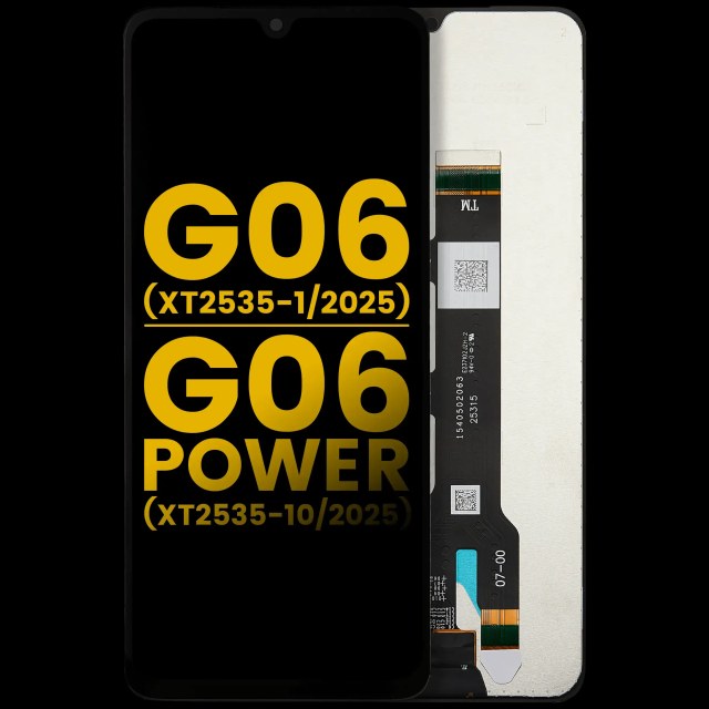 Display LCD completo senza Frame per Motorola Moto G06 (XT2535-1 /2025) / G06 Power (XT2535-10 /2025) (Refurbished) (tutti i colori)
