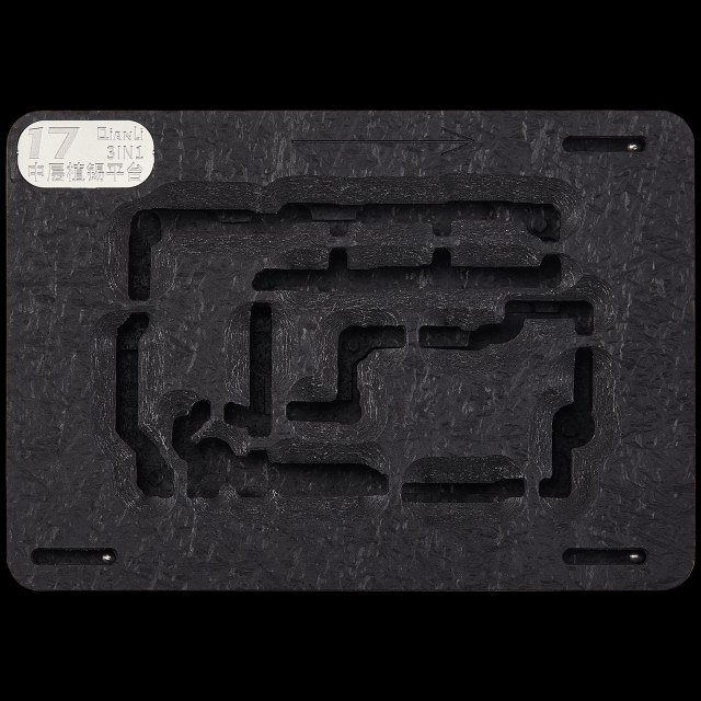 3in1 Frame centrale Reballing Platform per iPhone 17 / 17 Pro / 17 Pro Max (Qianli)