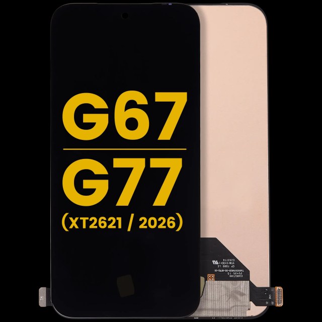 Display OLED completo senza Frame per Motorola G67 (XT2621-2 / 2026) / G77 (XT2621-4 / 2026) (Refurbished) (tutti i colori)