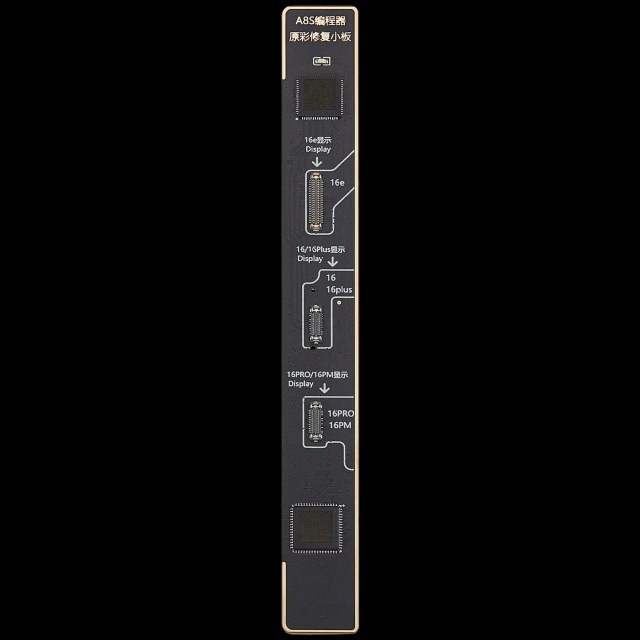 A8S/I6S-True Tone Repair Scheda per iPhone 16 E / 16 Plus / 16 Pro / 16 Pro Max (I2C)