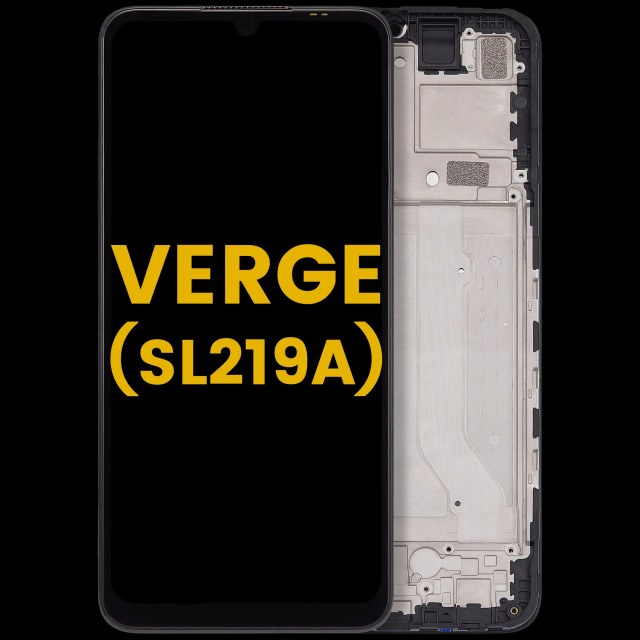 Display LCD completo con Frame per Cricket Outlast 5G (SN509C) / AT e T Motivate Pro 5G (SN509A) / Cricket Icon 6 (SL219C) / AT e T Verge (SL219A) (Refurbished) (tutti i colori)