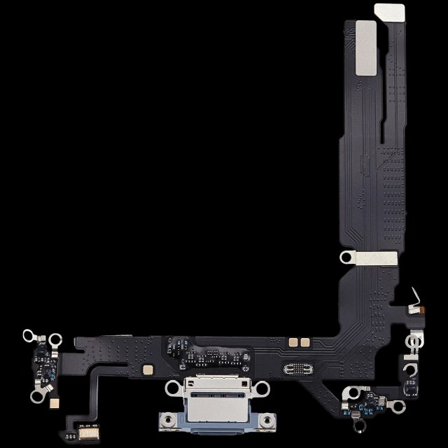 Flat connettore di ricarica per iPhone 17 (Aftermarket Plus) (Blu nebbia)