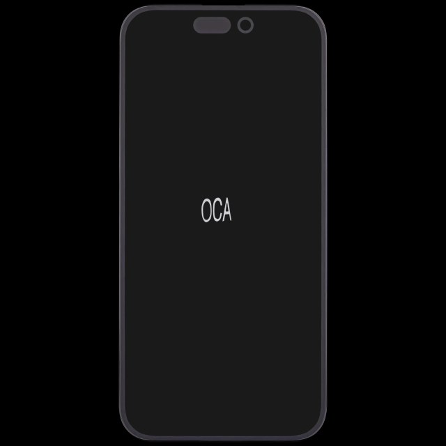 2 in 1 (vetro + OCA preinstallato) per iPhone 15 (10 pezzi)