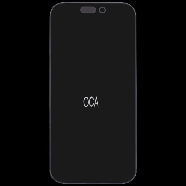 2 in 1 (vetro + OCA preinstallato) per iPhone 16 Pro (10 pezzi)