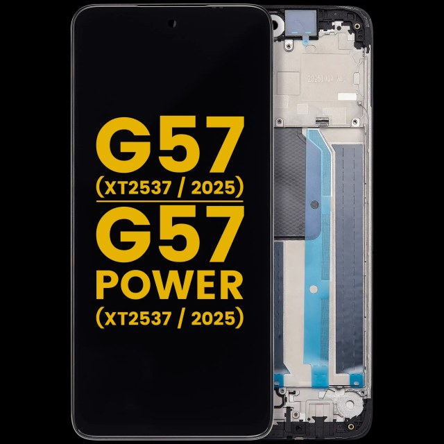 Display LCD completo con Frame per Motorola Motorola Moto G57 (XT2537 / 2025) / G57 Power 5G (XT2537 / 2025) (Refurbished) (tutti i colori)