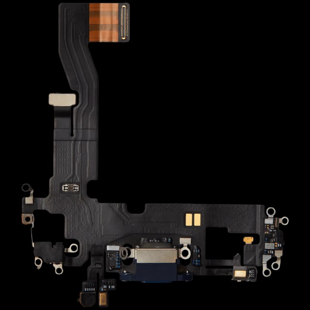 Flat connettore di ricarica per iPhone 12 (Premium) (Blu)