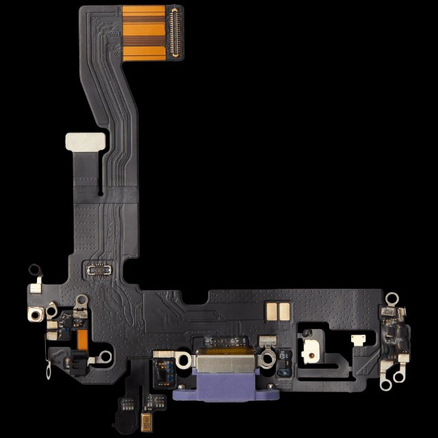 Flat connettore di ricarica per iPhone 12 (Aftermarket Plus) (Viola)