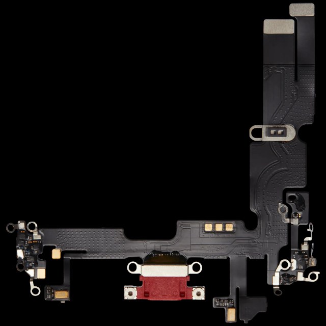 Flat connettore di ricarica per iPhone 14 Plus (Aftermarket Plus) (Rosso)