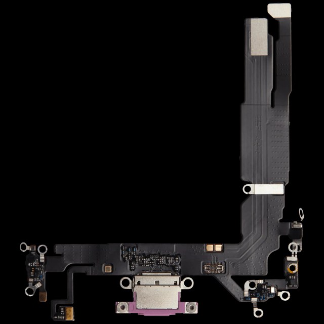Flat connettore di ricarica per iPhone 16 (Aftermarket Plus) (Rosa)