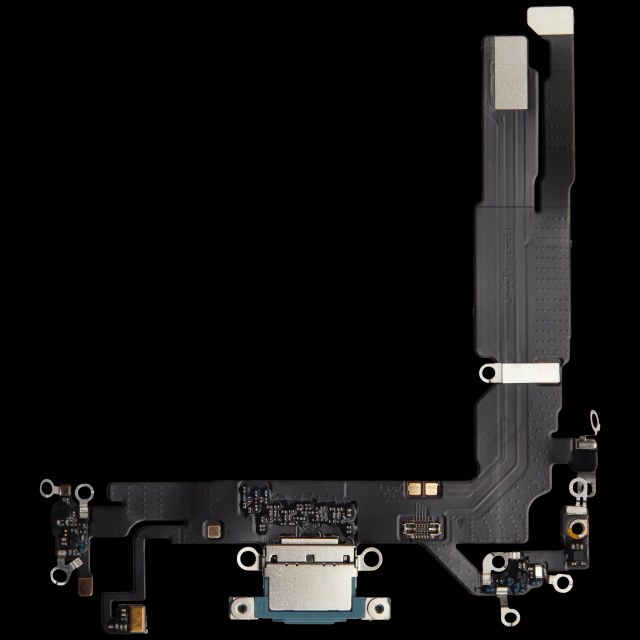 Flat connettore di ricarica per iPhone 16 (Aftermarket Plus) (Verde petrolio)