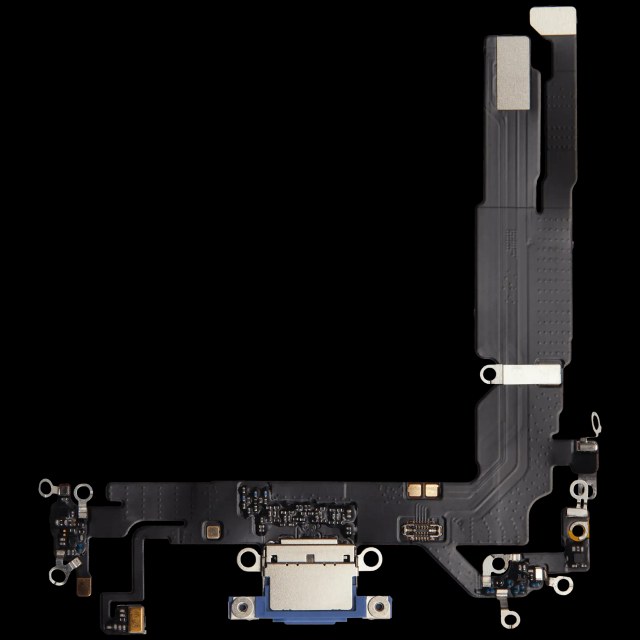 Flat connettore di ricarica per iPhone 16 (Aftermarket Plus) (Blu oltremare)