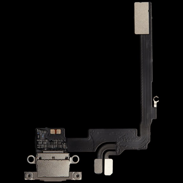 Flat connettore di ricarica per iPhone 16 Pro (Aftermarket Plus) (Titanio naturale)