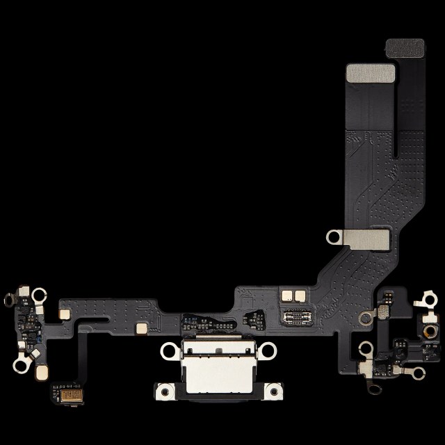 Flat connettore di ricarica per iPhone 16e / 17e (Aftermarket Plus) (Nero)