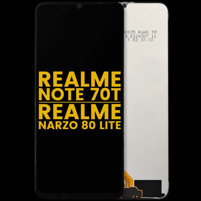Display LCD completo senza Frame per Realme Note 70 / Note 70 T / Narzo 80 Lite (Refurbished) (tutti i colori)