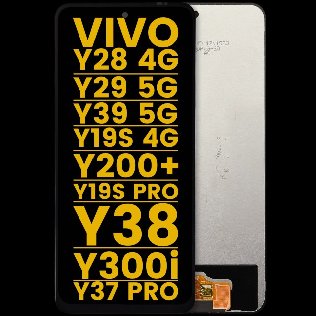 Display LCD completo senza Frame per Vivo Y28 4G / Y29 5G / Y39 5G / Y19s 4G / Y200+ / Y19s Pro / Y38 / Y300i / Y37 Pro (Refurbished) (tutti i colori)