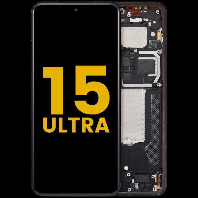 Display OLED completo con Frame per Xiaomi 15 Ultra (Refurbished) (Nero)