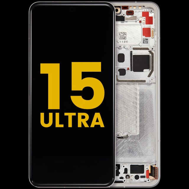 Display OLED completo con Frame per Xiaomi 15 Ultra (Refurbished) (Bianco)