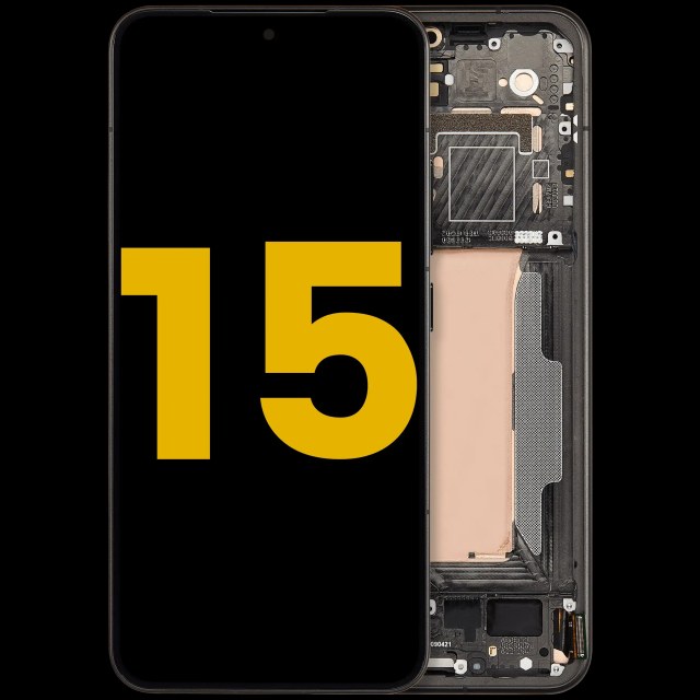 Display OLED completo con Frame per Xiaomi 15 (Refurbished) (Nero)