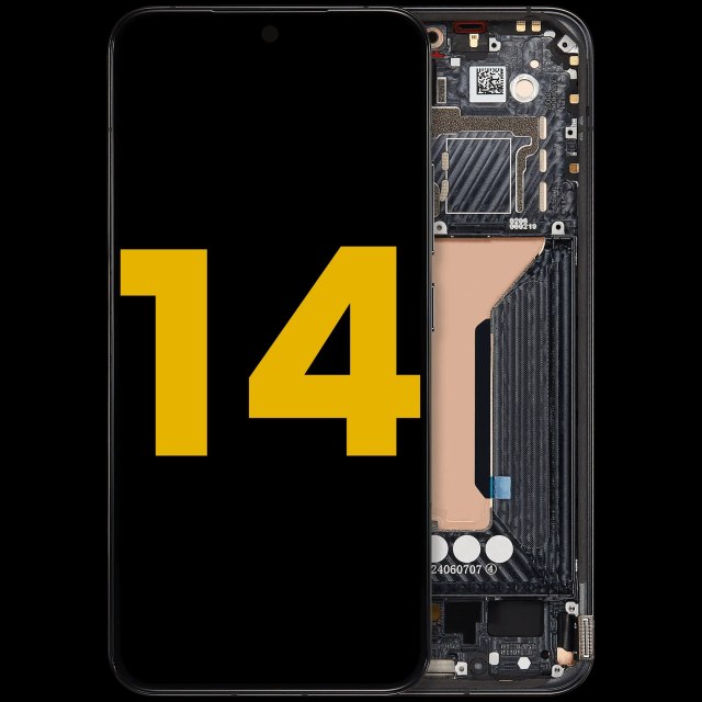 Display OLED completo con Frame per Xiaomi 14 (Refurbished) (Nero)