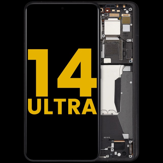 Display OLED completo con Frame per Xiaomi 14 Ultra (Refurbished) (Nero)