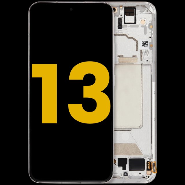 Display OLED completo con Frame per Xiaomi 13 (Refurbished) (Bianco)