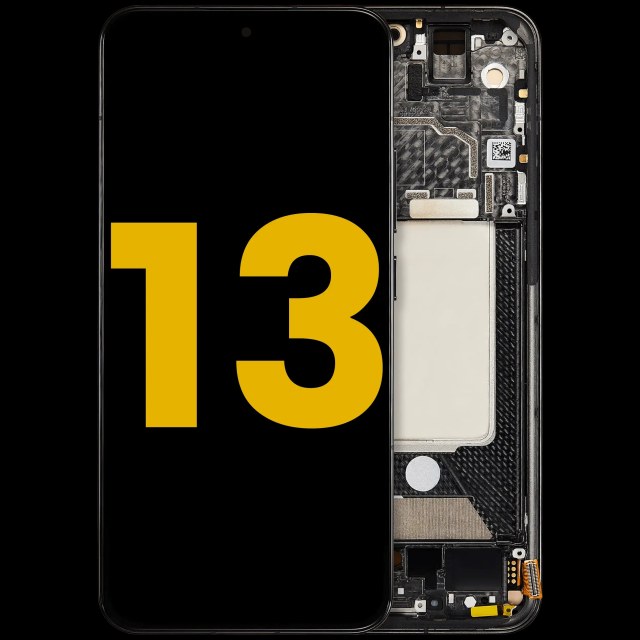 Display OLED completo con Frame per Xiaomi 13 (Refurbished) (Nero)