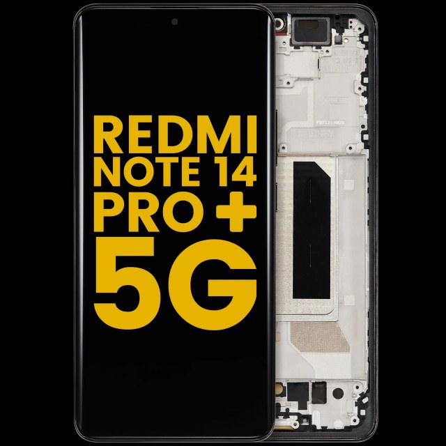 Display OLED completo con Frame per Xiaomi Redmi Note 14 Pro Plus 5G (Refurbished) (Mezzanotte Nero)