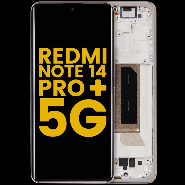 Display OLED completo con Frame per Xiaomi Redmi Note 14 Pro Plus 5G (Refurbished) (Sand Oro)