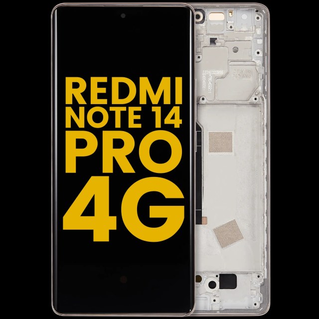 Display OLED completo con Frame per Xiaomi Redmi Note 14 Pro 4G (Refurbished) (Sand Oro)