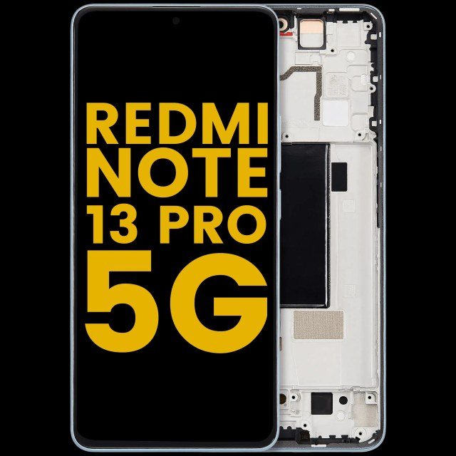 Display OLED completo con Frame per Xiaomi Redmi Note 13 Pro 5G (Refurbished) (Olive Verde)