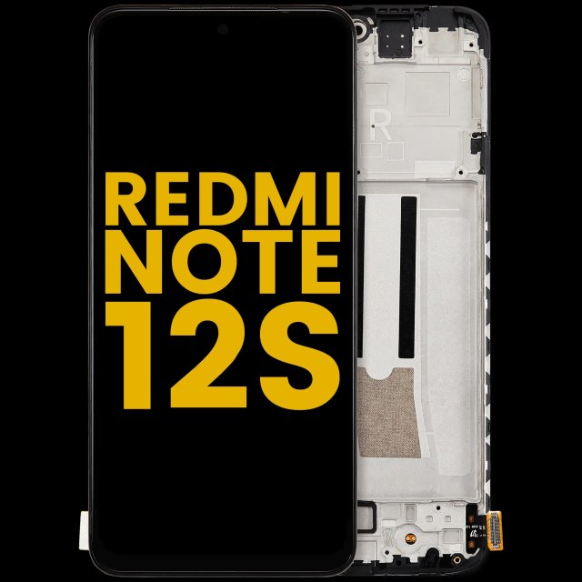 Display OLED completo con Frame per Xiaomi Redmi Note 12S (Refurbished)(Nero)