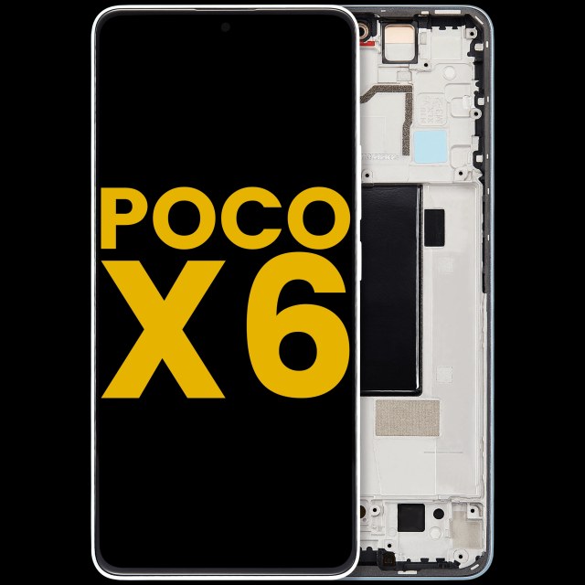 Display OLED completo con Frame per Xiaomi Poco X6 (Refurbished) (Blu)