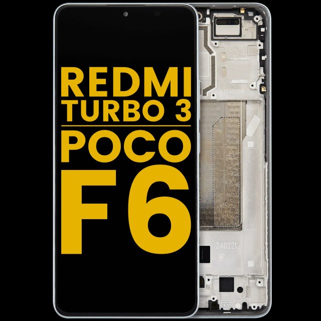 Display OLED completo con Frame per Xiaomi Redmi Turbo 3 / Xiaomi Poco F6 (Refurbished) (Verde)