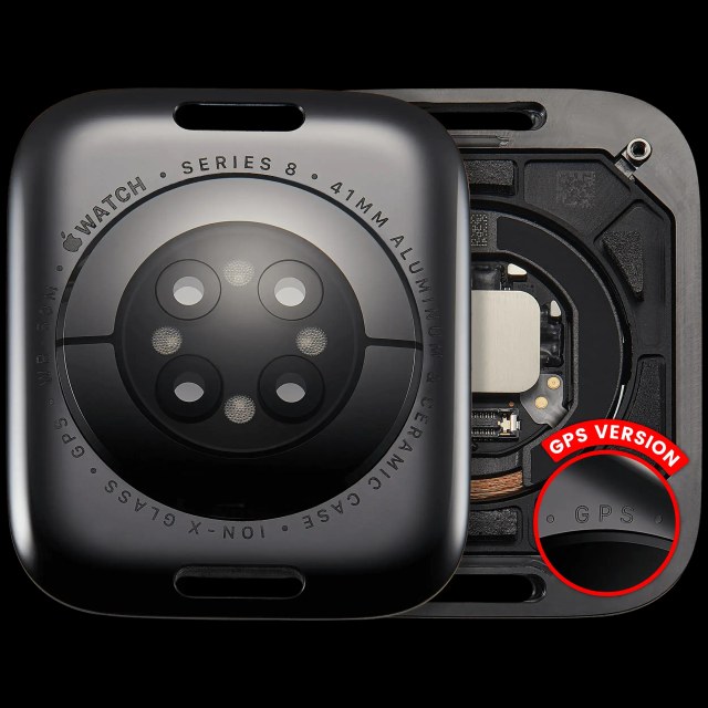 Cover posteriore gruppo per Watch Series 8 (41mm) (GPS Version) (Aluminum / Nero siderale)