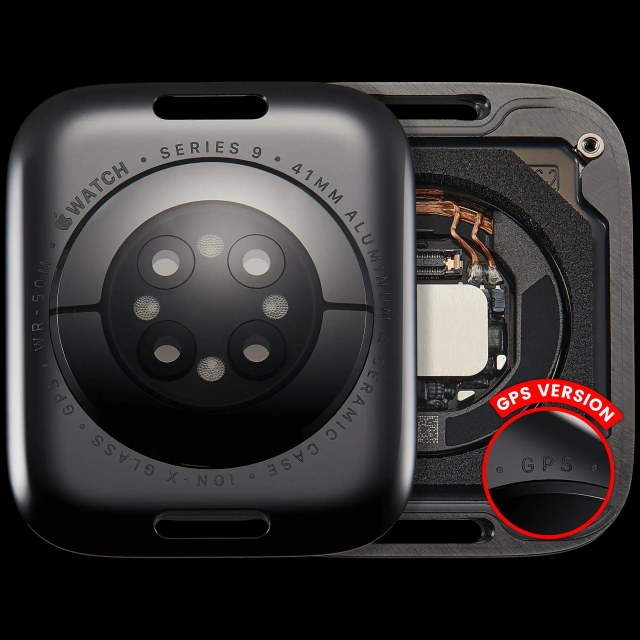 Cover posteriore gruppo per Watch Series 9 (41mm) (GPS Version) (Aluminum / Nero siderale)
