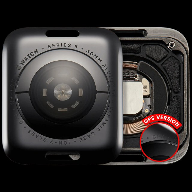 Cover posteriore gruppo per Watch Series 5 (40mm) (GPS Version) (Aluminum / Nero siderale)