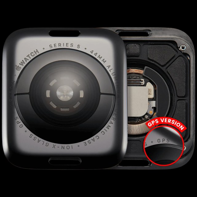 Cover posteriore gruppo per Watch Series 5 (44mm) (GPS Version) (Aluminum / Nero siderale)