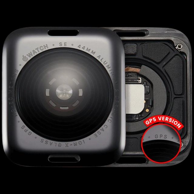 Cover posteriore gruppo per Watch Series SE 1st (44MM) (GPS Version) (Aluminum / Nero siderale)
